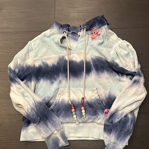 Love shack fancy cropped hoodie. Small